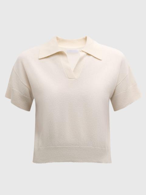 SABLYN Mirabelle Cashmere Short-Sleeve Polo