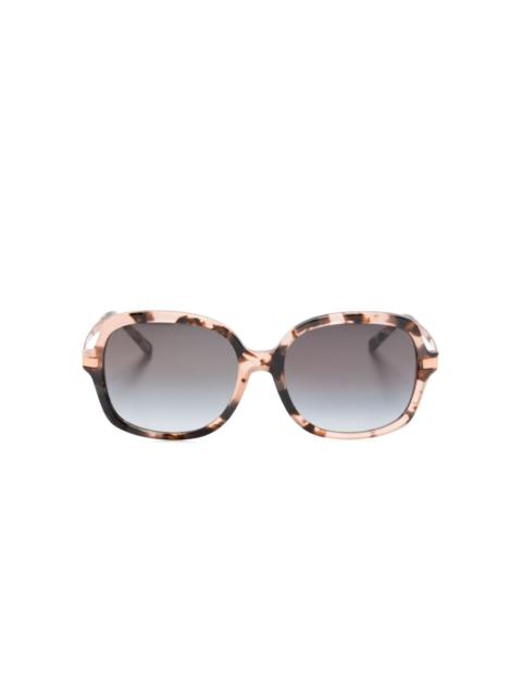 MICHAEL KORS tortoiseshell-effect square-frame sunglasses