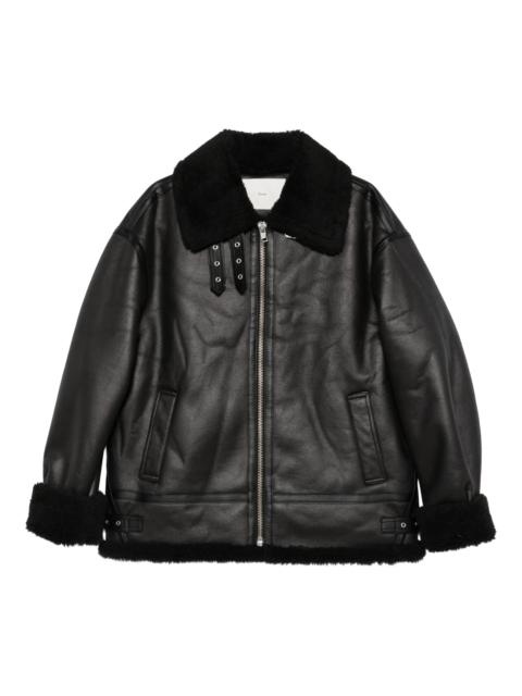 Dunst Dunst Shearling-collar Zip Jacket