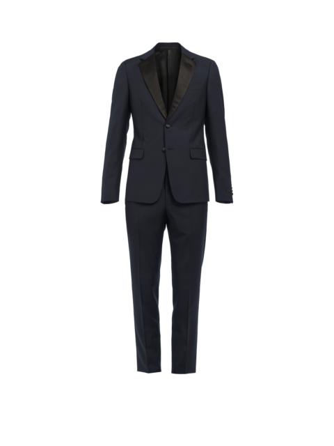 Prada Singled-breasted two-button wool mohair tuxedo