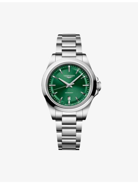 Longines Conquest Stainless-Steel Quartz Watch 30mm