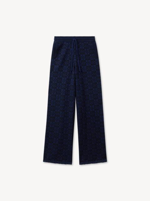 KENZO 'Kenzogram' straight knitted pants