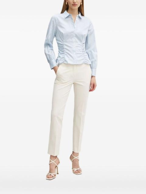 GUESS USA striped cinched-waist shirt