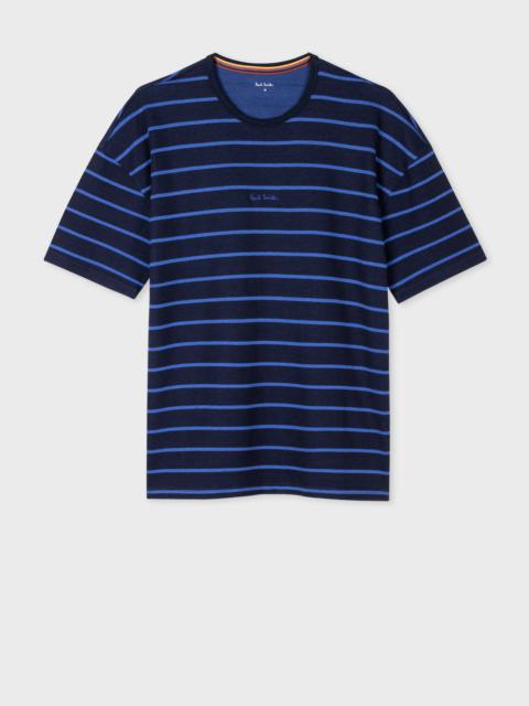 Cotton-Modal Stripe Lounge T-Shirt