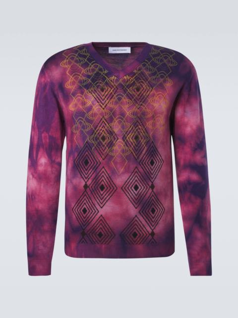 Kiko Kostadinov Hatha tie-dye wool sweater