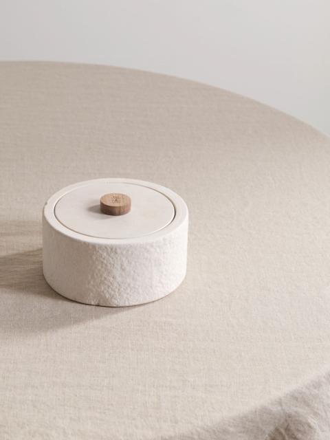 Brunello Cucinelli Walnut wood and stone box Neutral