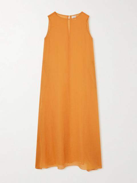 LESET Niko Ramie-gauze Maxi Dress