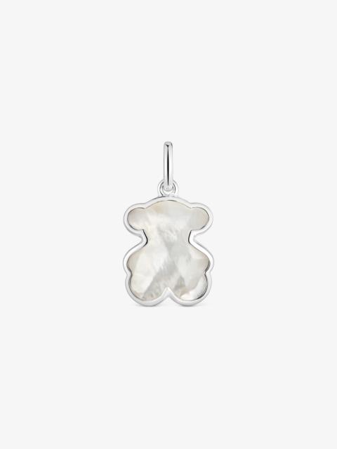 TOUS Small silver Pendant with mother-of-pearl bear charm TOUS Icon Color