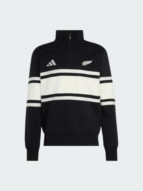 adidas New Zealand Rugby Leisurewear Quarter Zip Sweatshirt