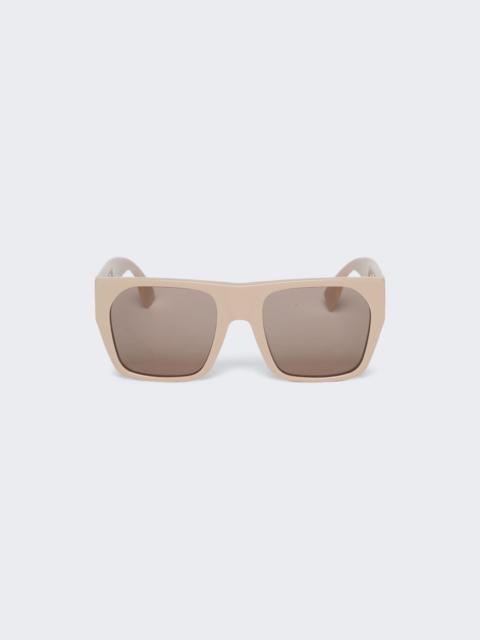 FENDI Baguette Sunglasses Shiny Beige