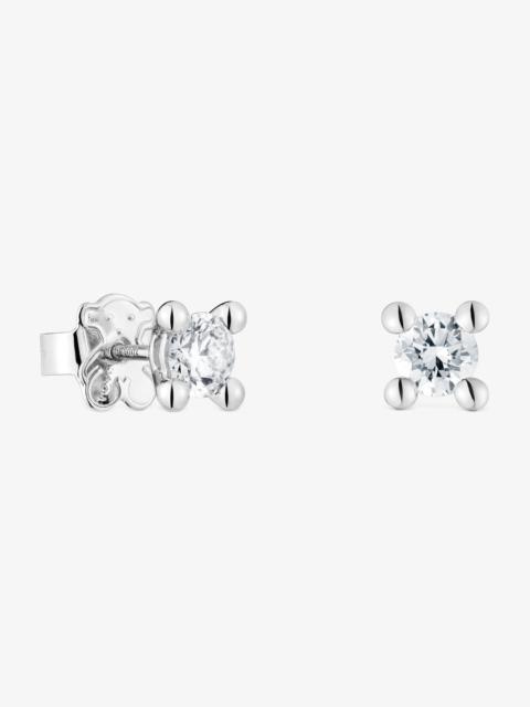 TOUS Platinum Earrings with 0.74ct lab-grown diamonds TOUS Shine LGD