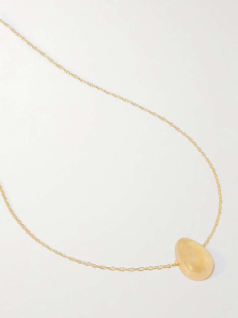 Sophie Buhai Tiny Egg gold vermeil necklace