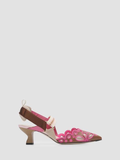 FENDI Women's Colibri 55MM Slingback Pumps - Sellier Surfinia