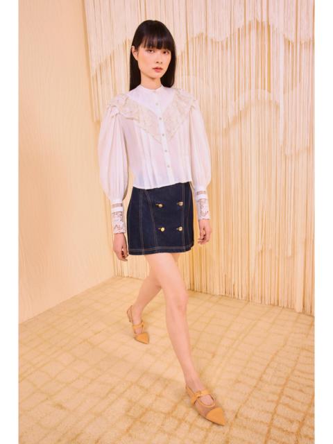 ULLA JOHNSON Esther Long Sleeve Blouse