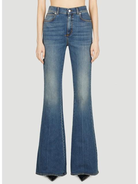 Alexander McQueen high-waisted flared jeans