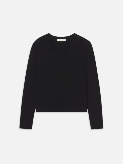 FRAME The Shrunken Cashmere V Neck