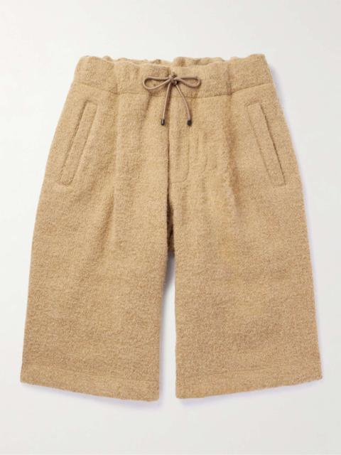 Wide-Leg Jute-Blend Drawstring Shorts