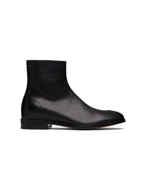 MM6 Maison Margiela Black New Classic Stitch Boots