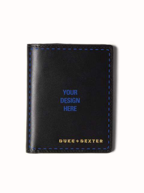 DUKE + DEXTER Hand-Painted Black Wallet