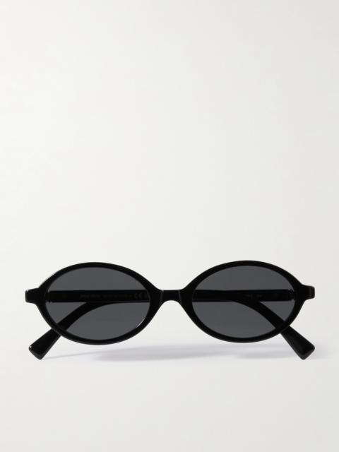 Miu Miu Oval-frame Acetate Sunglasses