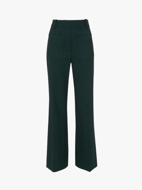 Victoria Beckham Alina Tailored Trouser In Seaweed