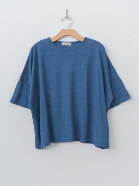 ICHI Antiquités Linen Short Sleeve Pullover - Blue