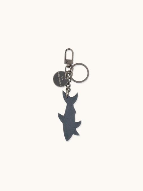 Paul & Shark SHARK SAFFIANO LEATHER KEYRING