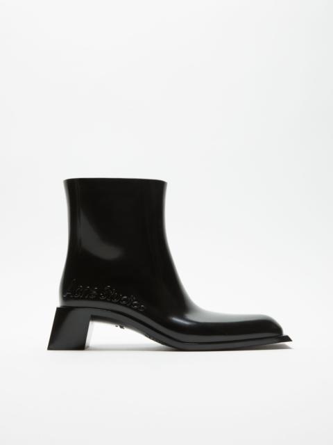 Rubber ankle boots - Black