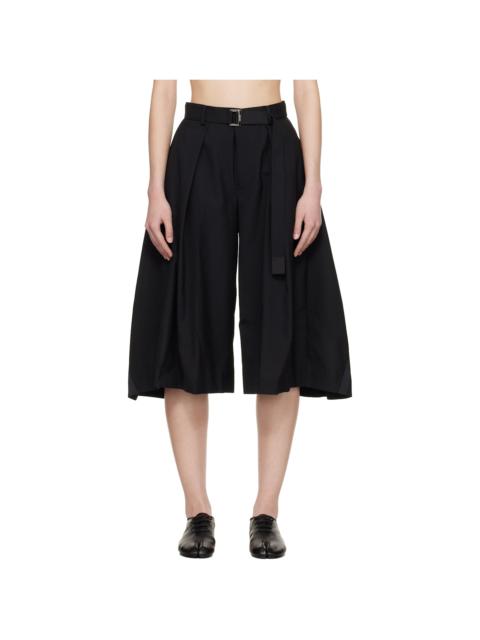 Black Suiting Shorts