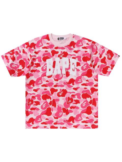 BAPE ABC Camo Relaxed Fit Logo Tee 'Pink'