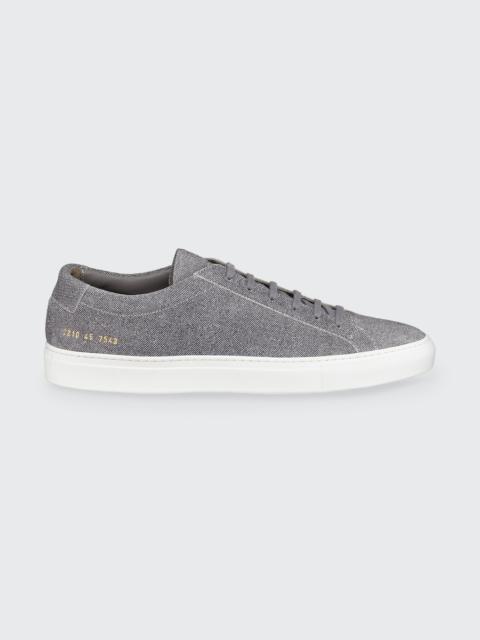 x B.shop Men’s Achilles Patterned Suede Low-Top Sneakers