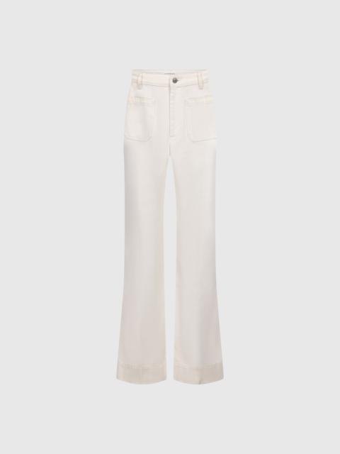 Victoria Beckham Alina Stretch Jean In Washed White