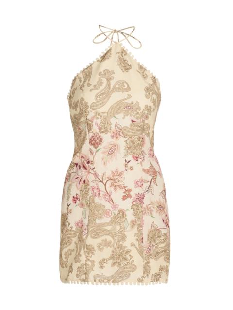 HEMANT & NANDITA Women's Paisley Cotton-Linen Sheath Minidress