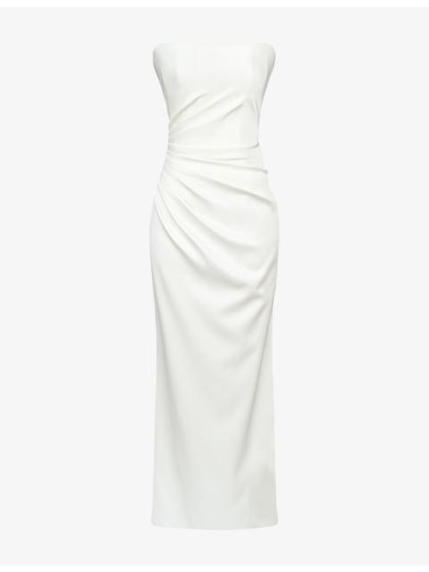 House of CB Clarinda Strapless Satin Bridal Gown