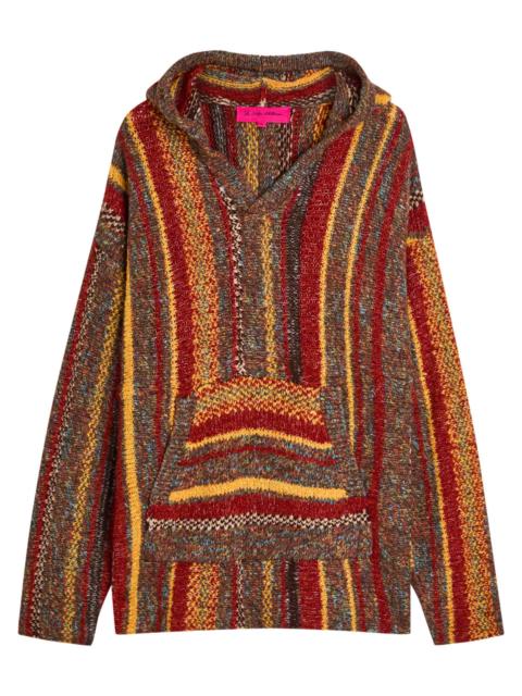 The Elder Statesman The Elder Statesman Baja Striped Hooded Cashmere-blend Jumper