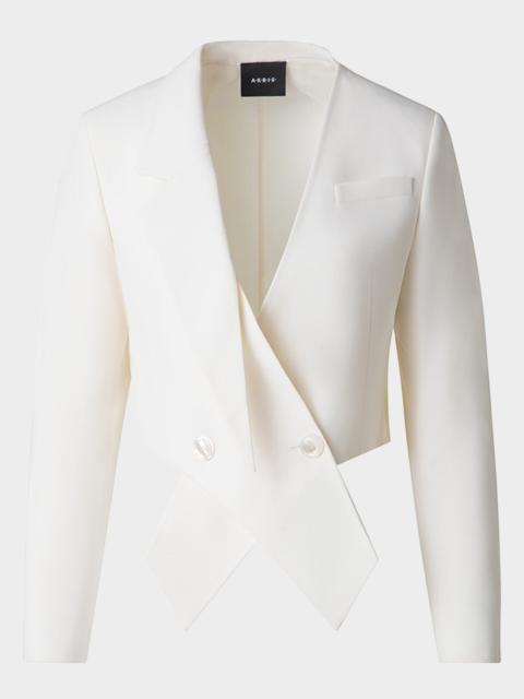 AKRIS Amie Short Wool Double-Face Jacket