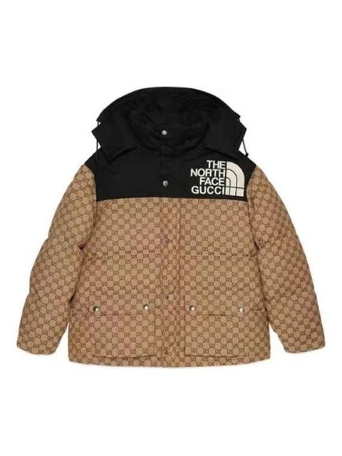 Gucci x The North Face GG Monogram Padded Coat 'Beige Ebony Black' 670909-Z8APZ-2184