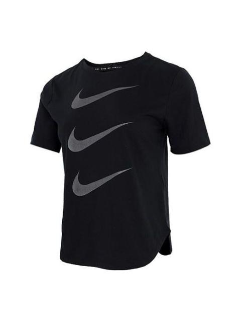 Nike (WMNS) Nike Casual Sports Breathable Round Neck Short Sleeve Black T-Shirt DC4324-010