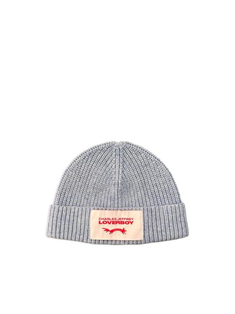 CHARLES JEFFREY LOVERBOY chunky ribbed beanie hat