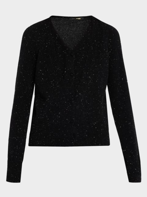 KOBI HALPERIN Heather Shimmer Cashmere Sweater