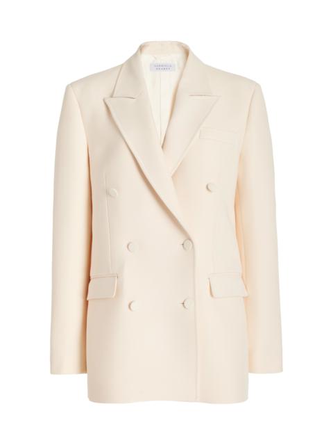 GABRIELA HEARST Kees Blazer in Ivory Silk Wool Cady