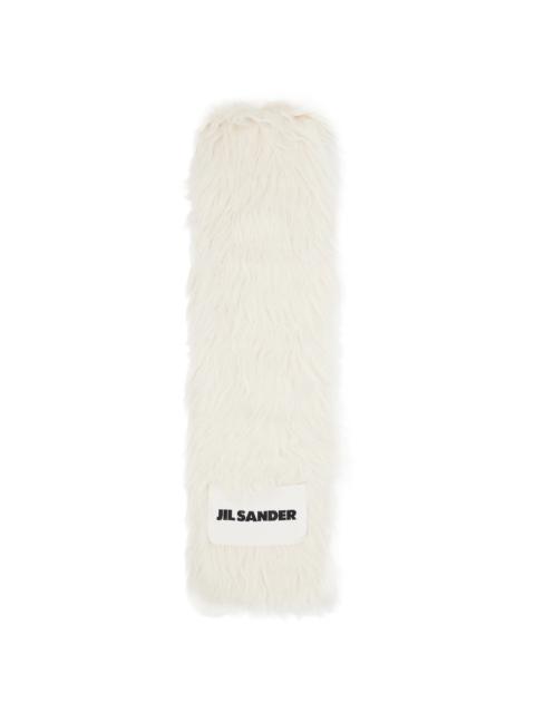 Jil Sander Off-White Alpaca Scarf