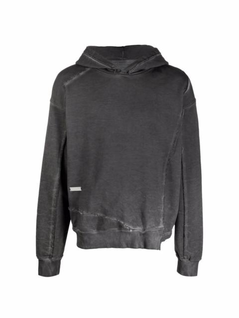 C2H4 Coherence distressed-effect hoodie