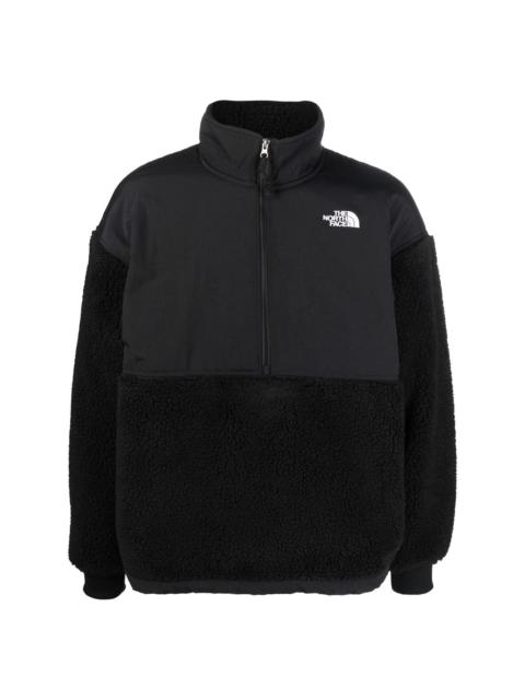 The North Face fleece-lined panelled jumper