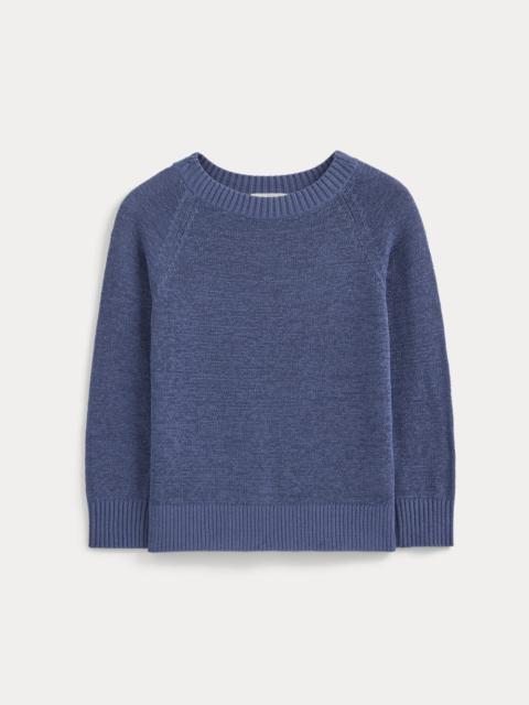 EVERLANE WIDE-NECK CREW SWEATER IN TAPE YARN