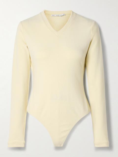 Proenza Schouler Delaney Ribbed Brushed-jersey Bodysuit