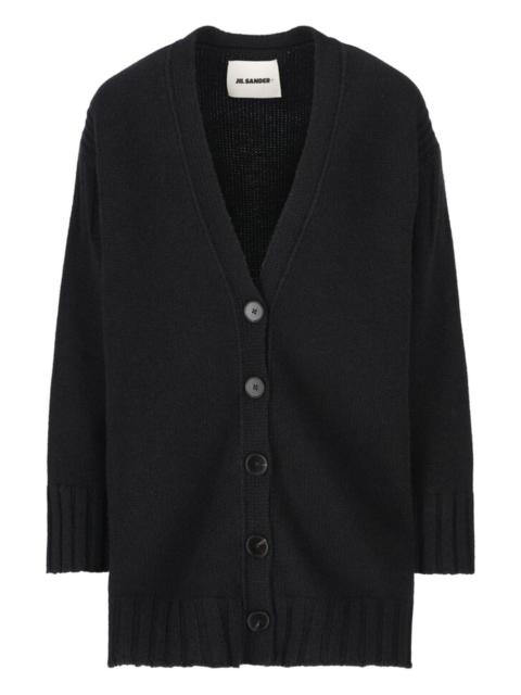 Jil Sander wool V-neck cardigan