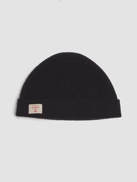 Nigel Cabourn Lambswool Beanie in Navy