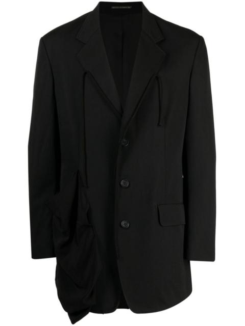 Yohji Yamamoto notched-lapels wool blazer