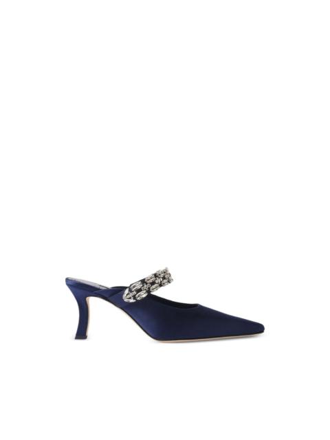 Manolo Blahnik Tamolmu embellished mules